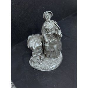 The Strawberry Girl Franklin Mint 1977 Pewter‎ Figurine